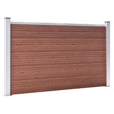 vidaXL barna WPC kerti kerítés 872 x 106 cm (3053246) építőanyag