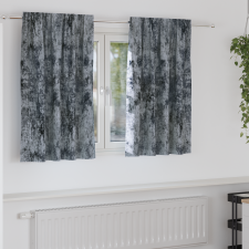 vidaXL bársony függöny 2 db pálcataszkolt Ezüst szürke 140x140 cm lakástextília