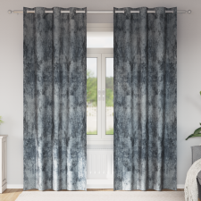 vidaXL Bársonyfüggönyök 2 db füllel Ezüstszürke 245x140 cm lakástextília