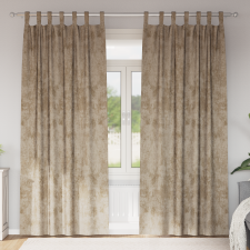 vidaXL Bársonyfüggönyök 2 db szemes sampán 245x140 cm lakástextília