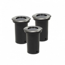 vidaXL Beépített kerti lámpa 3 körkörös kültéri világítás