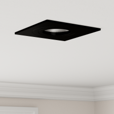 vidaXL Beépített spotlámpák 12 db Négyzet GU10 Fekete 91x91 mm világítás