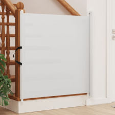 vidaXL behúzható fehér kisállatkapu 102,5x125 cm bababiztonság
