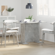 vidaXL Beton Szürke Étkezőasztal 110x60x75 cm Mérnöki Fa bútor