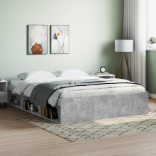vidaXL betonszürke ágykeret 160 x 200 cm ágy és ágykellék