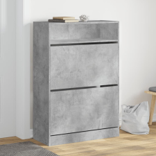 vidaXL betonszürke cipőszekrény 2 kihajtható fiókkal 80 x 34 x 116 cm bútor