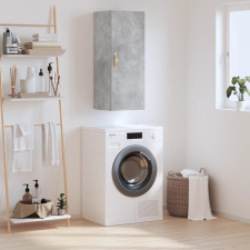 vidaXL betonszürke fali szekrény 34,5 x 34 x 90 cm bútor