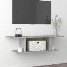 vidaXL betonszürke falra szerelhető TV-szekrény 103 x 30 x 26,5 cm bútor