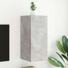 vidaXL betonszürke falra szerelhető TV-szekrény LED-del 30,5x35x70 cm bútor