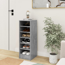 vidaXL betonszürke forgácslap cipősszekrény 31,5 x 35 x 90 cm bútor