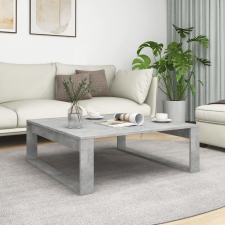 vidaXL betonszürke forgácslap dohányzóasztal 100 x 100 x 35 cm bútor