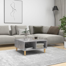 vidaXL betonszürke forgácslap dohányzóasztal 60 x 60 x 30 cm bútor