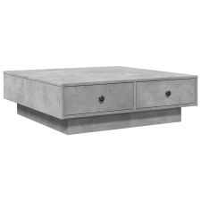 vidaXL betonszürke forgácslap dohányzóasztal 90 x 90 x 28 cm (848090) bútor