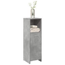 vidaXL betonszürke forgácslap fürdőszobaszekrény 30 x 30 x 95 cm fürdőszoba bútor