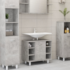 vidaXL betonszürke forgácslap fürdőszobaszekrény 60 x 32 x 53,5 cm fürdőszoba bútor