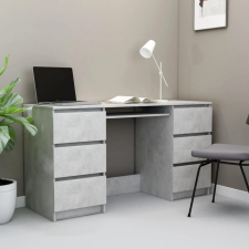 vidaXL Betonszürke forgácslap íróasztal 140 x 50 x 77 cm íróasztal
