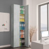 vidaXL betonszürke forgácslap irodai szekrény 60 x 32 x 190 cm