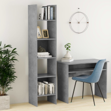 vidaXL betonszürke forgácslap könyvszekrény 40 x 35 x 180 cm bútor