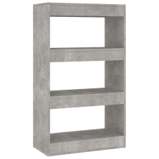 vidaXL betonszürke forgácslap könyvszekrény/térelválasztó 60x30x103 cm (811659) bútor