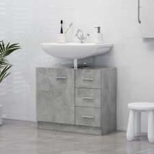 vidaXL betonszürke forgácslap mosdószekrény 63 x 30 x 54 cm fürdőszoba bútor