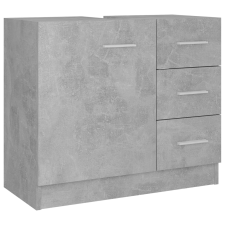 vidaXL betonszürke forgácslap mosdószekrény 63 x 30 x 54 cm (804188) fürdőszoba bútor