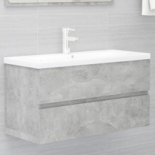 vidaXL betonszürke forgácslap mosdószekrény 90 x 38,5 x 45 cm fürdőszoba bútor