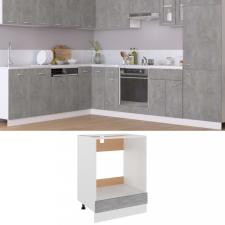 vidaXL betonszürke forgácslap sütőszekrény 60 x 46 x 81,5 cm bútor
