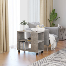vidaXL betonszürke forgácslap tálalóasztal 70 x 35 x 55 cm bútor