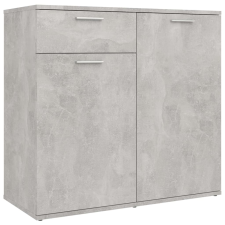 vidaXL betonszürke forgácslap tálalószekrény 80 x 36 x 75 cm (805774) bútor