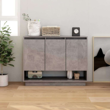 vidaXL betonszürke forgácslap tálalószekrény 97 x 31 x 75 cm bútor
