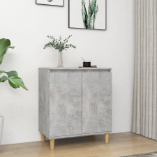 vidaXL betonszürke forgácslap tálalószekrény falábakkal 60x35x70 cm bútor