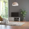 vidaXL Betonszürke forgácslap TV-szekrény 120 x 34 x 37 cm