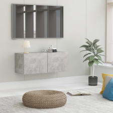 vidaXL betonszürke forgácslap TV-szekrény 80 x 30 x 30 cm bútor