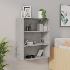 vidaXL betonszürke függő faliszekrény 69,5 x 32,5 x 90 cm bútor