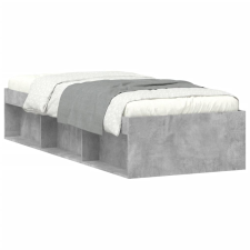vidaXL betonszürke kisméretű egyszemélyes ágykeret 75 x 190 cm (3203848) ágy és ágykellék
