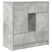 vidaXL betonszürke komód fiókokkal és ajtókkal 70,5x34x74,5 cm (861844) bútor