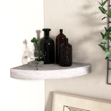 vidaXL betonszürke MDF fali sarokpolc 25 x 25 x 3,8 cm bútor