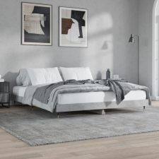 vidaXL betonszürke szerelt fa ágykeret 200 x 200 cm ágy és ágykellék