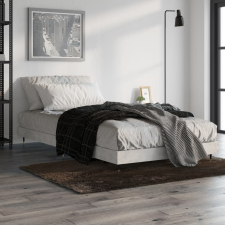 vidaXL betonszürke szerelt fa ágykeret 90 x 200 cm ágy és ágykellék