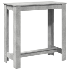 vidaXL betonszürke szerelt fa bárasztal 102 x 50 x 103,5 cm (854412) bútor