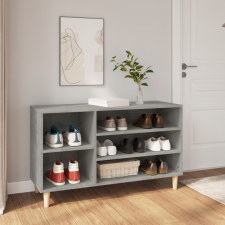 vidaXL betonszürke szerelt fa cipőszekrény 102x36x60 cm bútor