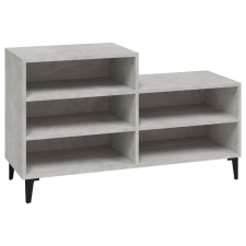 vidaXL betonszürke szerelt fa cipőszekrény 102x36x60 cm (819736) bútor