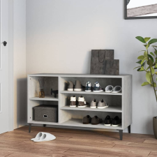 vidaXL betonszürke szerelt fa cipőszekrény 102x36x60 cm (819752) bútor