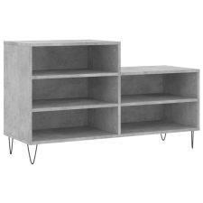 vidaXL betonszürke szerelt fa cipőszekrény 102x36x60 cm (831392) bútor