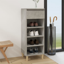 vidaXL betonszürke szerelt fa cipőszekrény 40 x 36 x 105 cm bútor