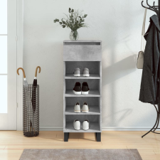 vidaXL betonszürke szerelt fa cipőszekrény 40 x 36 x 105 cm bútor