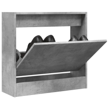 vidaXL betonszürke szerelt fa cipőszekrény 60 x 21 x 57 cm bútor