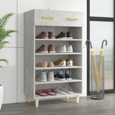 vidaXL betonszürke szerelt fa cipőszekrény 60 x 35 x 105 cm bútor