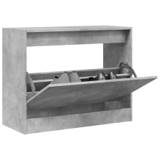 vidaXL betonszürke szerelt fa cipőszekrény 80 x 34 x 63 cm bútor