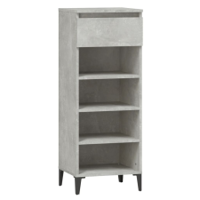 vidaXL betonszürke szerelt fa cipőtartó 40x36x105 cm (819784) bútor